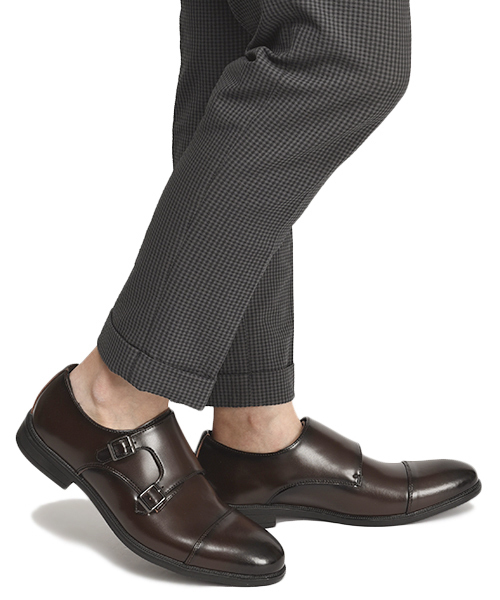 LUGG NAGG(ラグナグ)の「【Stnd works/スタンドワークス】カウレザー ダブルモンク ストレートチップ ドレスシューズ(ドレスシューズ・メンズ・ブラック/ダークブラウン/ブラウン・25.5cm/26.5cm/25.0cm/26.0cm/27.0cm/27.5cm)」の4枚目の写真