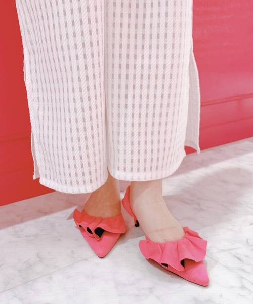 LILICIOUS(リリシャス)の「スリングバッグフリルパンプス(パンプス・レディース・パープル/ピンク/イエロー・1/2/3)」の5枚目の写真