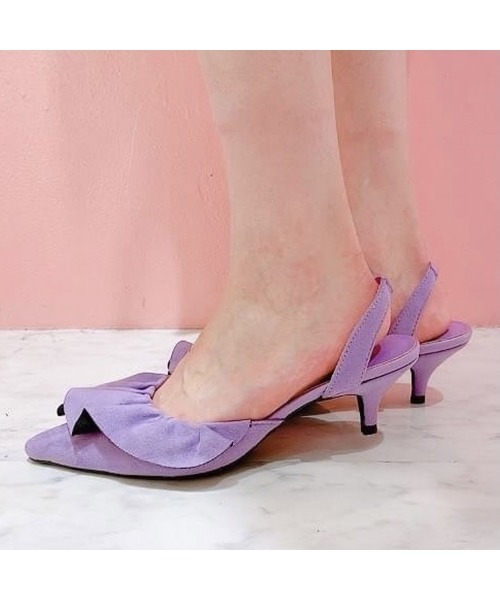 LILICIOUS(リリシャス)の「スリングバッグフリルパンプス(パンプス・レディース・パープル/ピンク/イエロー・1/2/3)」の8枚目の写真