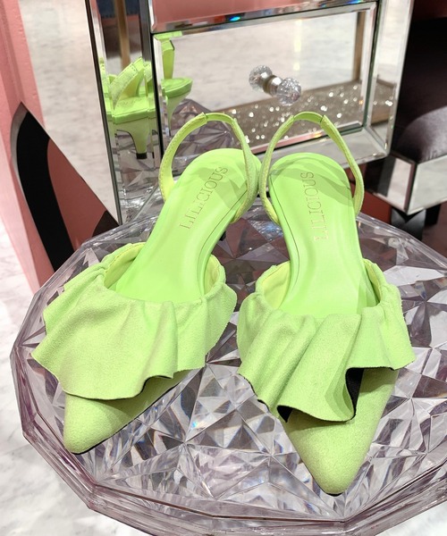 LILICIOUS(リリシャス)の「スリングバッグフリルパンプス(パンプス・レディース・パープル/ピンク/イエロー・1/2/3)」の13枚目の写真