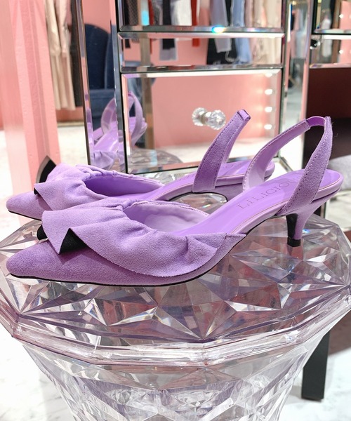 LILICIOUS(リリシャス)の「スリングバッグフリルパンプス(パンプス・レディース・パープル/ピンク/イエロー・1/2/3)」の15枚目の写真
