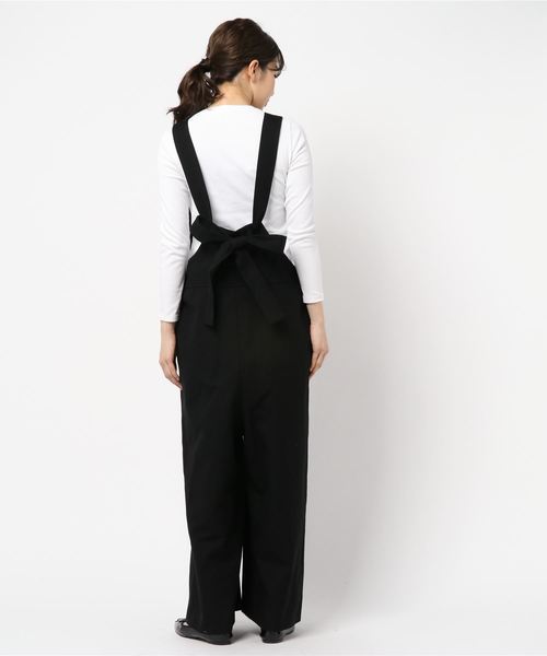 Curensology（カレンソロジー）の「Curensology(カレンソロジー)/ウールタンブラーサロペット（サロペット/オーバーオール・レディース・ブラック・FREE）」の6枚目の写真