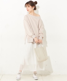 natural couture | 裏毛ビックプルオーバー(スウェット)