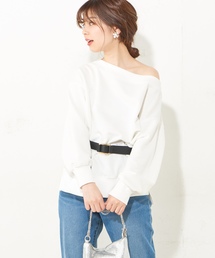 natural couture | 裏毛ビックプルオーバー(スウェット)