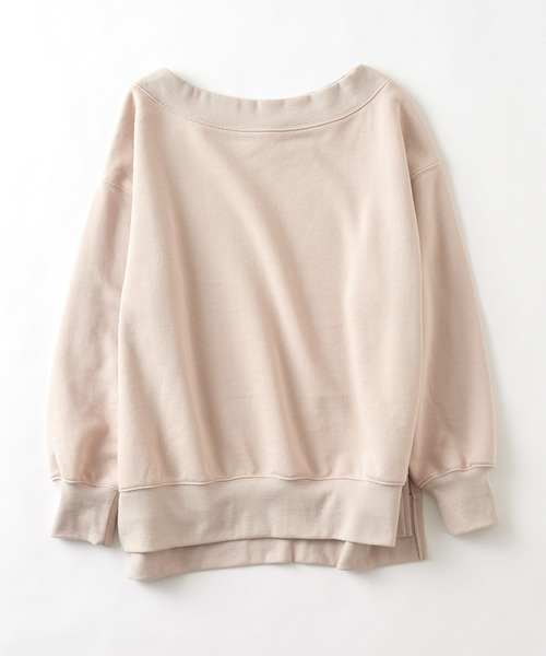 natural couture（ナチュラルクチュール）の「裏毛ビックプルオーバー（スウェット・レディース・オフホワイト/スミクロ/ベージュ/サックスブルー・FREE）」の21枚目の写真