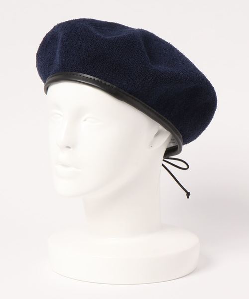 KOBE LETTUCE(コウベレタス)の「パイピングサマーベレー帽(ハンチング/ベレー帽・レディース・ベージュ/ブルーグリーン/ネイビー/ブラック・FREE)」の6枚目の写真