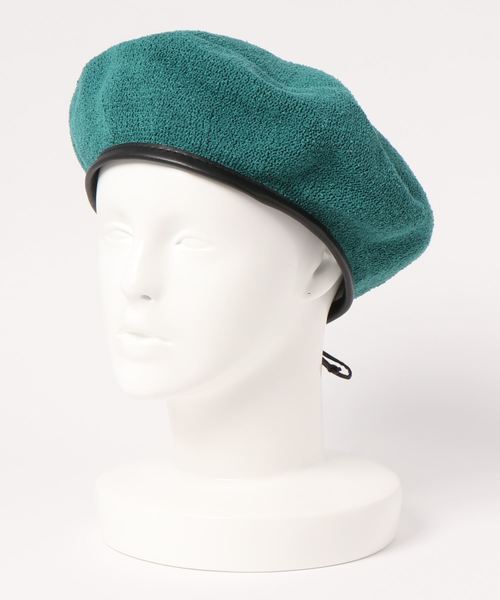 KOBE LETTUCE(コウベレタス)の「パイピングサマーベレー帽(ハンチング/ベレー帽・レディース・ベージュ/ブルーグリーン/ネイビー/ブラック・FREE)」の7枚目の写真