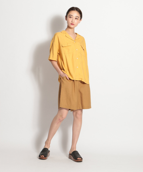 niko and...（ニコアンド）の「開襟ボタンブラウス（シャツ/ブラウス・レディース・ベージュ/パープル/ブラウン/イエロー/ダークブラウン・MEDIUM/LARGE）」の8枚目の写真