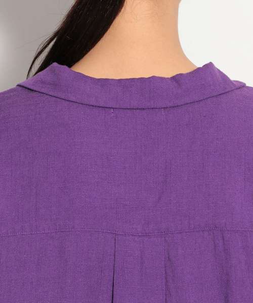 niko and...（ニコアンド）の「開襟ボタンブラウス（シャツ/ブラウス・レディース・ベージュ/パープル/ブラウン/イエロー/ダークブラウン・MEDIUM/LARGE）」の18枚目の写真