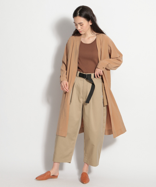 niko and...（ニコアンド）の「アイレットジャカードテレコタンクトップ（タンクトップ・レディース・グレー/ブラック/ブラウン/ナチュラル/ライトブラウン/チャコール・LARGE/MEDIUM）」の8枚目の写真