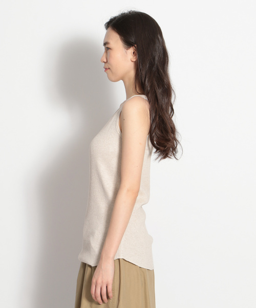 niko and...（ニコアンド）の「アイレットジャカードテレコタンクトップ（タンクトップ・レディース・グレー/ブラック/ブラウン/ナチュラル/ライトブラウン/チャコール・LARGE/MEDIUM）」の10枚目の写真