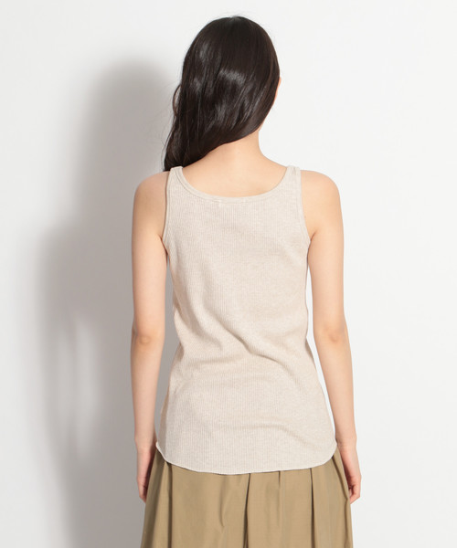 niko and...（ニコアンド）の「アイレットジャカードテレコタンクトップ（タンクトップ・レディース・グレー/ブラック/ブラウン/ナチュラル/ライトブラウン/チャコール・LARGE/MEDIUM）」の11枚目の写真