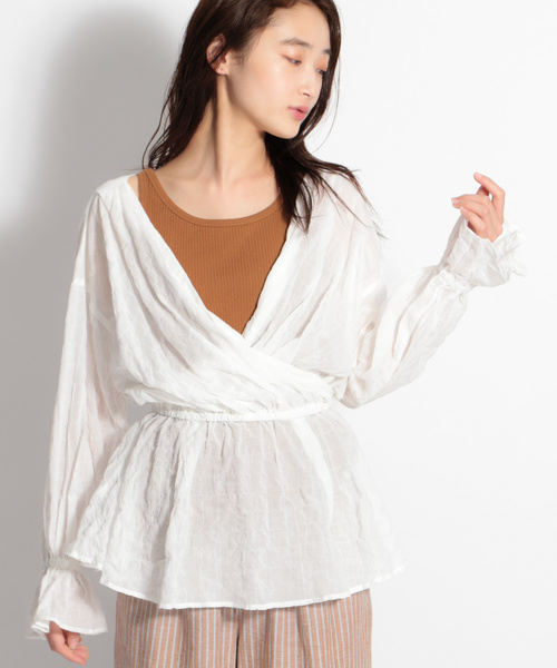 niko and...（ニコアンド）の「アイレットジャカードテレコタンクトップ（タンクトップ・レディース・グレー/ブラック/ブラウン/ナチュラル/ライトブラウン/チャコール・LARGE/MEDIUM）」の19枚目の写真