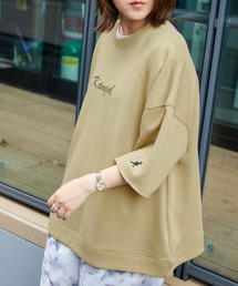 ▽WEB限定 MONO-MART×KANGOL カンゴール ビッグシルエット プルオーバー スウェット (1/2 sleeve)