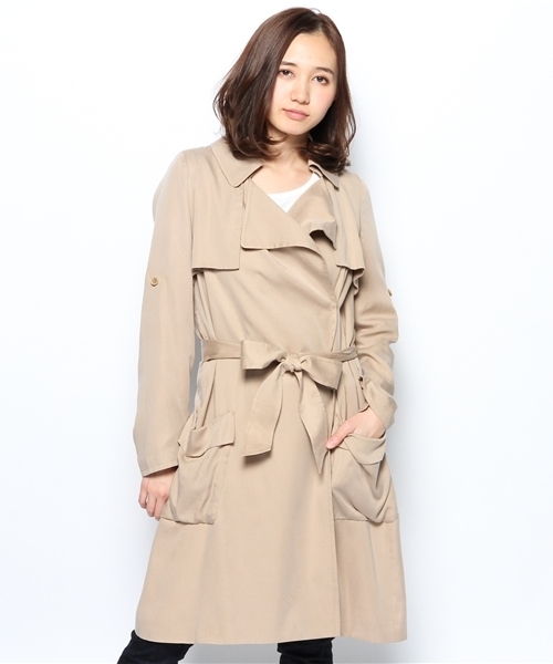 Jewel Changes(ジュエルチェンジズ)の「JCT TEN ラップ トレンチ コート∴(トレンチコート・レディース・ナチュラル/ベージュ・36/38)」の9枚目の写真