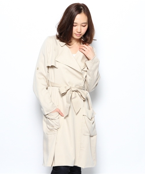 Jewel Changes(ジュエルチェンジズ)の「JCT TEN ラップ トレンチ コート∴(トレンチコート・レディース・ナチュラル/ベージュ・36/38)」の18枚目の写真