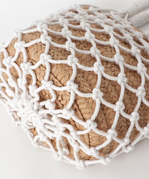 WEGO(ウィゴー)の「WEGO/メッシュバケツトートバッグ(トートバッグ・レディース・ブラック/ホワイト・FREE)」の6枚目の写真