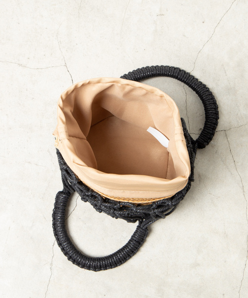 WEGO(ウィゴー)の「WEGO/メッシュバケツトートバッグ(トートバッグ・レディース・ブラック/ホワイト・FREE)」の9枚目の写真