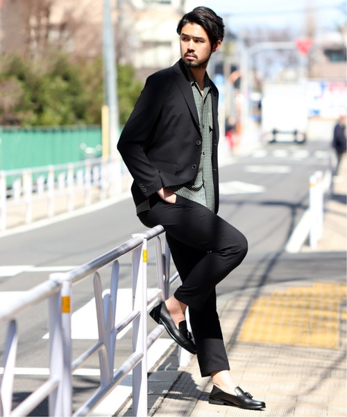 EDIFICE（エディフィス）の「CLICK ライトメランジトロ 2ボタン ジャケット（テーラードジャケット・メンズ・ベージュ/ブラウン/ブラック/グレー/ブルー系その他・SMALL/X-LARGE/LARGE/MEDIUM）」の16枚目の写真