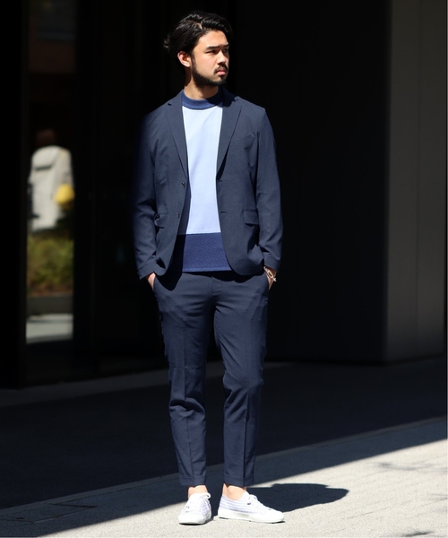 EDIFICE（エディフィス）の「CLICK ライトメランジトロ 2ボタン ジャケット（テーラードジャケット・メンズ・ベージュ/ブラウン/ブラック/グレー/ブルー系その他・SMALL/X-LARGE/LARGE/MEDIUM）」の19枚目の写真