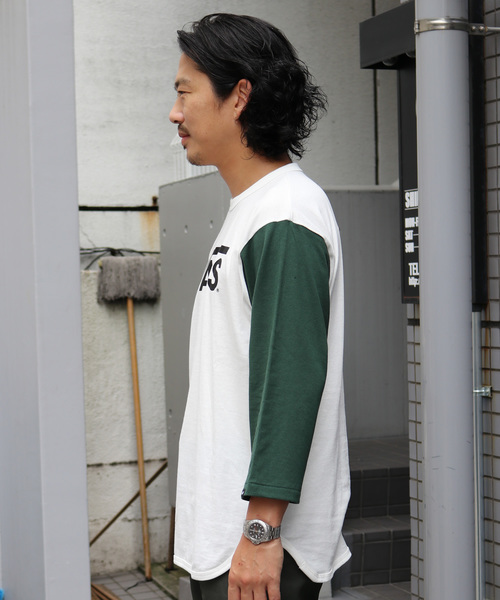 VANS（バンズ）の「VANS/ヴァンズ Flying-V 3/4 T-Shirt（Tシャツ/カットソー・メンズ・グリーン/ブルー/バーガンディー・M/L/XL/S）」の5枚目の写真