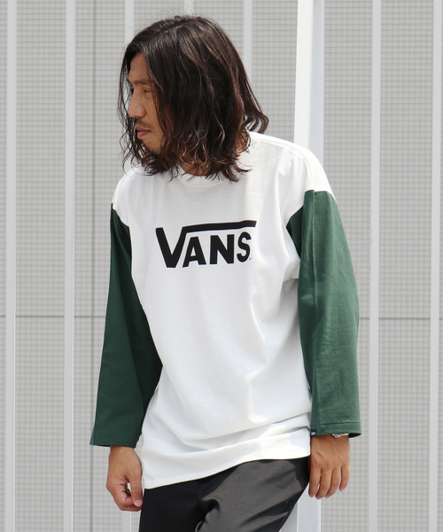 VANS（バンズ）の「VANS/ヴァンズ Flying-V 3/4 T-Shirt（Tシャツ/カットソー・メンズ・グリーン/ブルー/バーガンディー・M/L/XL/S）」の14枚目の写真