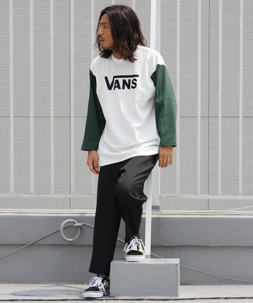 VANS（バンズ）の「VANS/ヴァンズ Flying-V 3/4 T-Shirt（Tシャツ/カットソー・メンズ・グリーン/ブルー/バーガンディー・M/L/XL/S）」の17枚目の写真