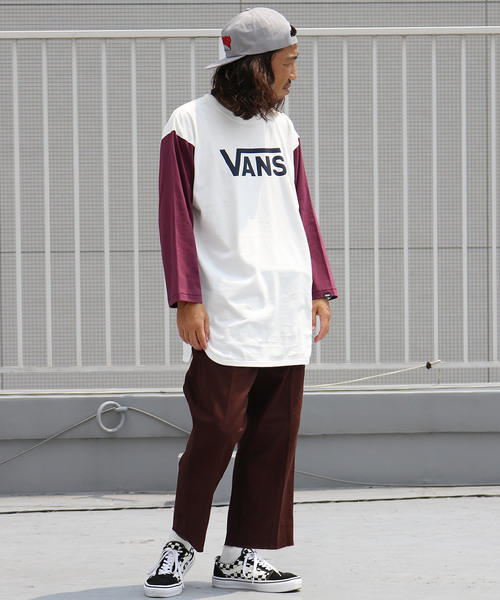 VANS（バンズ）の「VANS/ヴァンズ Flying-V 3/4 T-Shirt（Tシャツ/カットソー・メンズ・グリーン/ブルー/バーガンディー・M/L/XL/S）」の18枚目の写真