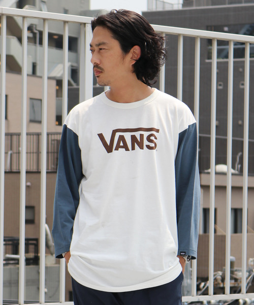 VANS（バンズ）の「VANS/ヴァンズ Flying-V 3/4 T-Shirt（Tシャツ/カットソー・メンズ・グリーン/ブルー/バーガンディー・M/L/XL/S）」の19枚目の写真
