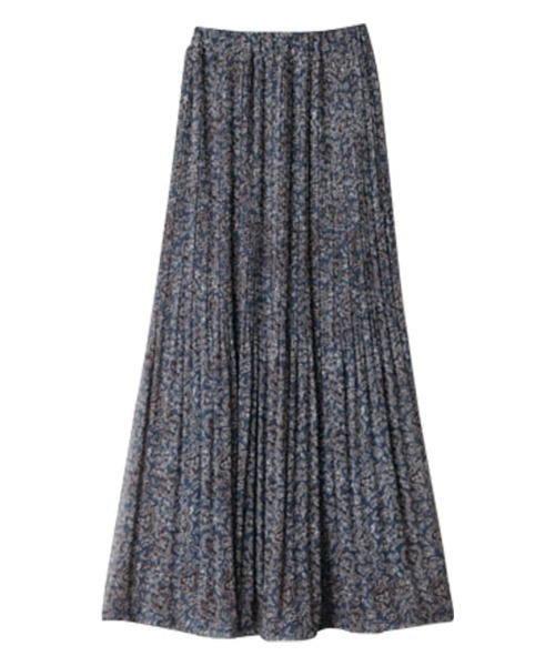 RANAN（ラナン）の「シフォンプリーツマキシスカート（スカート・レディース・ブラック/ブラウン/イエロー/チェック/レオパード/ブラック系その他/レッド系その他/ブルー系その他/アニマル/その他1/ブラック×ホワイト/ピンク/グリーン/ベージュ系その他/ライトグレー/オレンジ系その他/ネイビー/ブラック系その他2/ベージュ系その他2・LL/M/L）」の22枚目の写真