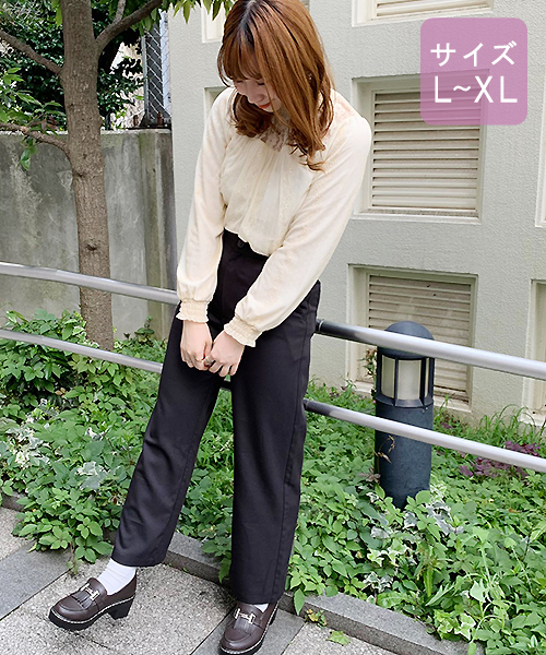 apres jour(アプレジュール)の「【大きいサイズ】レースハイネックブラウス【ZOZOTOWN限定アイテム】(シャツ/ブラウス・レディース・ブラック/アイボリー/モカ・X-LARGE)」の16枚目の写真
