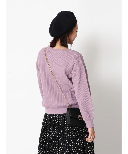 earth music&ecology（アースミュージックアンドエコロジー）の「オーガニックコットンホック付きヘンリープルオーバー＊（Tシャツ/カットソー・レディース・ブラック/ベージュ/ブラウン/アイボリー/ブルー/ラベンダー・FREE）」の18枚目の写真