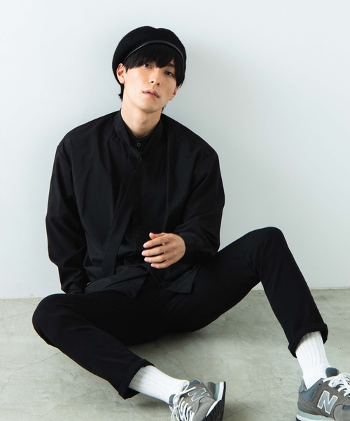 WEGO（ウィゴー）の「WEGO/タイ付きフライフロントシャツ（シャツ/ブラウス・メンズ・ホワイト/ブラック・MEDIUM/LARGE）」の2枚目の写真