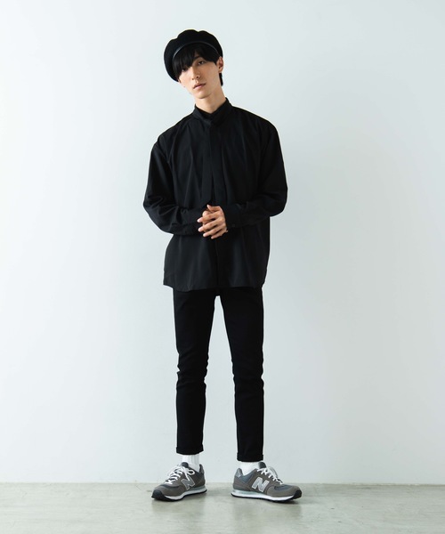 WEGO（ウィゴー）の「WEGO/タイ付きフライフロントシャツ（シャツ/ブラウス・メンズ・ホワイト/ブラック・MEDIUM/LARGE）」の10枚目の写真