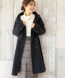 PREFERIR | フーテッド 裏 キルティング ロング コート(その他アウター)