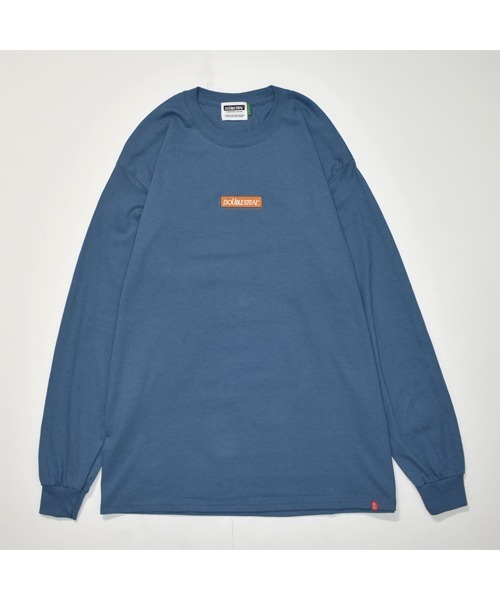DOUBLE STEAL（ダブルスティール）の「Embroidery Box 長袖Tシャツ（Tシャツ/カットソー・メンズ・ダークグリーン/パープル/インディゴブルー/サンドベージュ/ライトピンク/ライトグリーン・MEDIUM/X-LARGE/LARGE）」の5枚目の写真