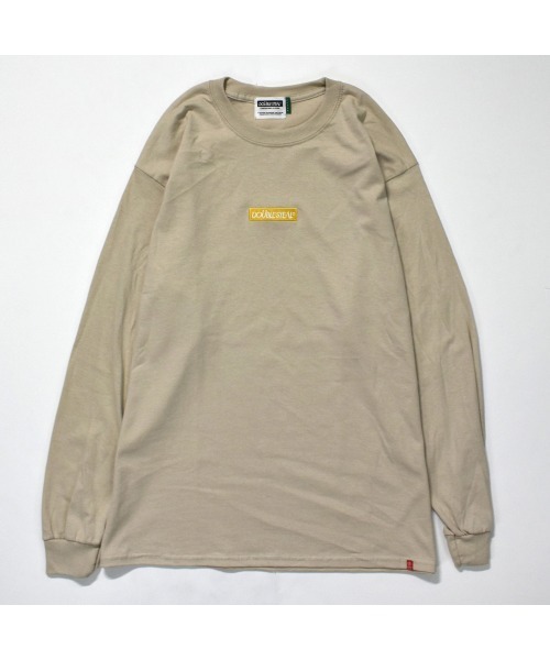 DOUBLE STEAL（ダブルスティール）の「Embroidery Box 長袖Tシャツ（Tシャツ/カットソー・メンズ・ダークグリーン/パープル/インディゴブルー/サンドベージュ/ライトピンク/ライトグリーン・MEDIUM/X-LARGE/LARGE）」の2枚目の写真
