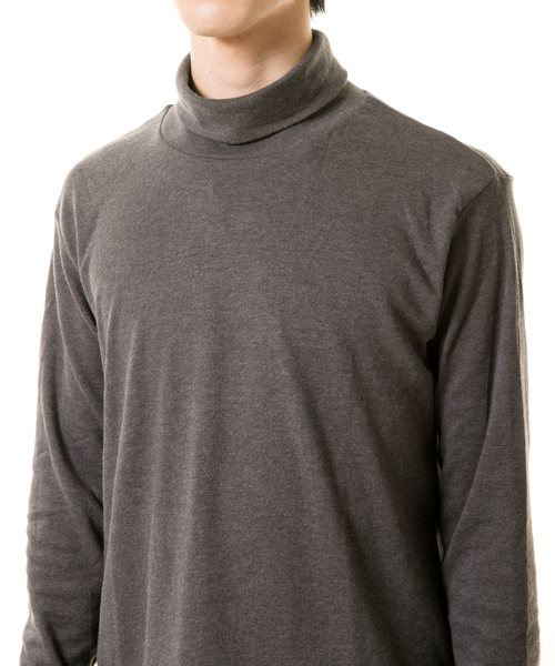 TopIsm（トップイズム）の「タートルネック スムース起毛 カットソー Tシャツ（Tシャツ/カットソー・メンズ・ホワイト/ブラック/チャコール/グレー・LL/M/L）」の11枚目の写真