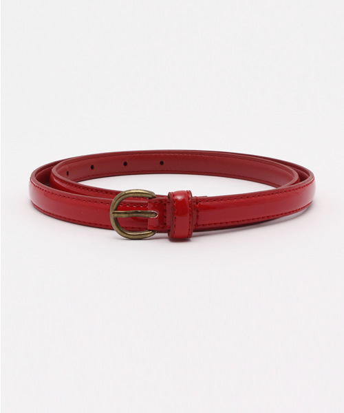 Ray BEAMS（レイビームス）の「Ray BEAMS / エナメル 合皮ベルト（ベルト・レディース・ホワイト/レッド/ネイビー・ONE SIZE）」の3枚目の写真