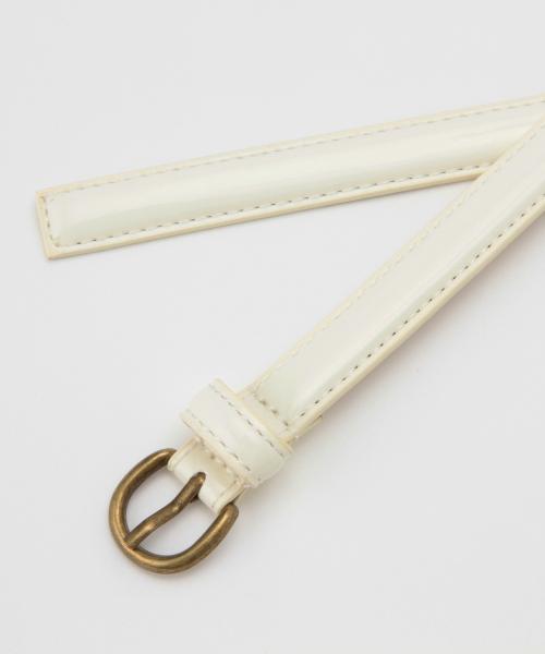 Ray BEAMS（レイビームス）の「Ray BEAMS / エナメル 合皮ベルト（ベルト・レディース・ホワイト/レッド/ネイビー・ONE SIZE）」の15枚目の写真