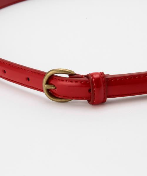 Ray BEAMS（レイビームス）の「Ray BEAMS / エナメル 合皮ベルト（ベルト・レディース・ホワイト/レッド/ネイビー・ONE SIZE）」の10枚目の写真