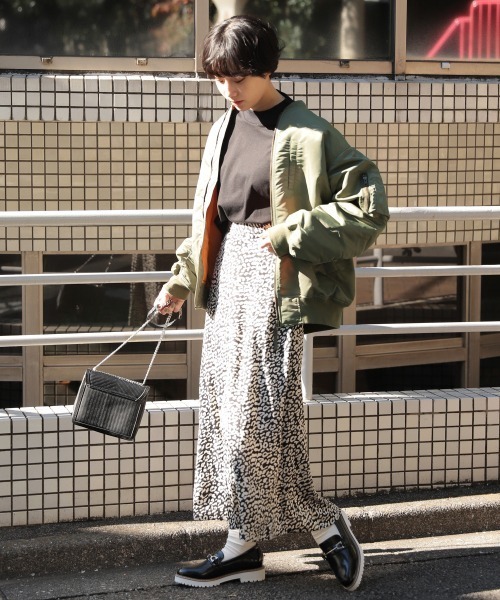 PAGEBOY（ページボーイ）の「BIG MA-1（MA-1・レディース・ブラック/カーキ・FREE）」の8枚目の写真