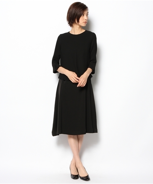 PEELSLOWLY ブラックチュールワンピース 軽かっ 