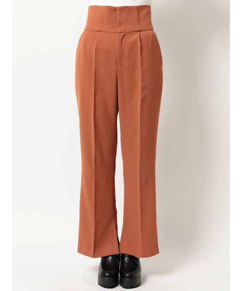 dazzlin(ダズリン)の「ハイウエストタックパンツ【フレアパンツ】(その他パンツ・レディース・ブラウン/ピンク/アイボリー・SMALL/MEDIUM)」の18枚目の写真