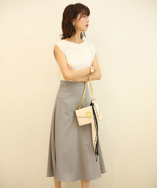 ベーシックノースリーブサマーニット