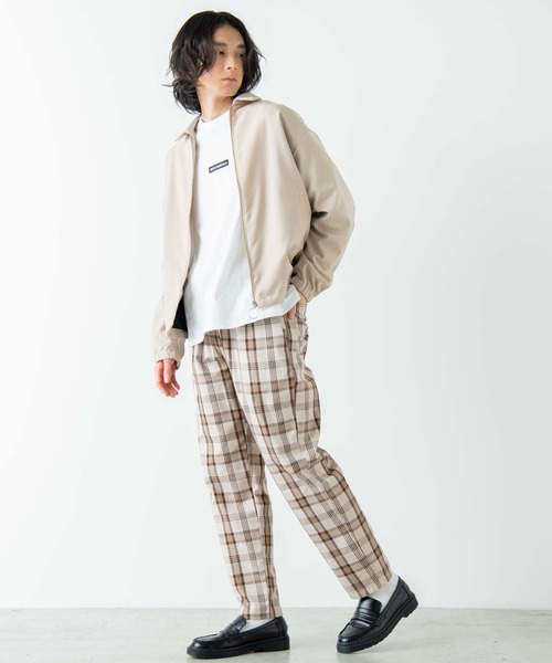 WEGO（ウィゴー）の「WEGO/チェックイージーパンツ（スラックス・メンズ・グレー系その他2/ベージュ系その他2/ベージュ系その他3・MEDIUM/LARGE）」の18枚目の写真
