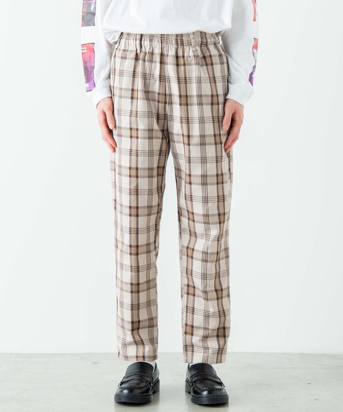 WEGO（ウィゴー）の「WEGO/チェックイージーパンツ（スラックス・メンズ・グレー系その他2/ベージュ系その他2/ベージュ系その他3・MEDIUM/LARGE）」の17枚目の写真