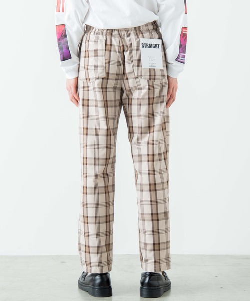 WEGO（ウィゴー）の「WEGO/チェックイージーパンツ（スラックス・メンズ・グレー系その他2/ベージュ系その他2/ベージュ系その他3・MEDIUM/LARGE）」の12枚目の写真