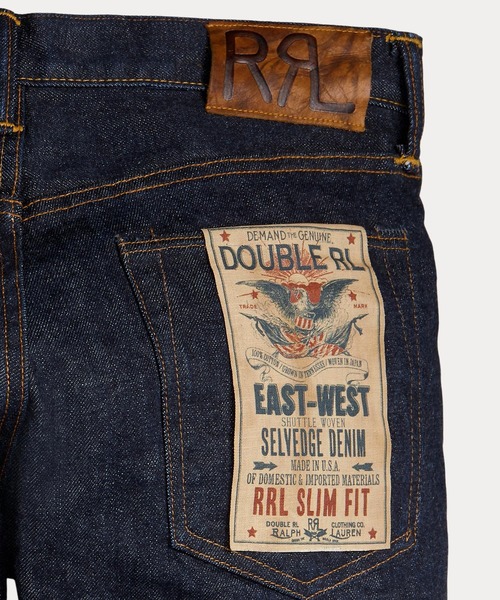スリム フィット セルビッジ ジーンズ（デニムパンツ）｜RRL（ダブル