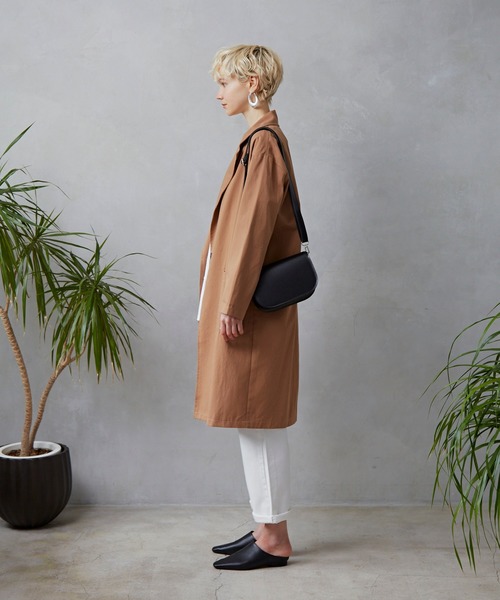 Libra Cue（リブラ キュー）の「Libra ワンボタンロングジャケット（テーラードジャケット・レディース・ベージュ/ネイビー/ブラウン・FREE）」の20枚目の写真